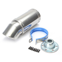 55 mm Motorrad Ellenbogen Auspuffrohr Schalldämpfer Rohr Edelstahl