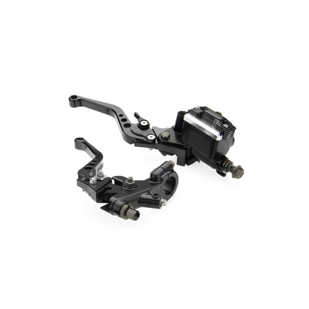 New Pair 7/8 Motorcycle Brake Master Cylinder Clutch Reservoir Levers Universal 762179088424