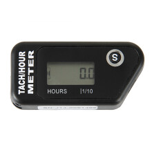 Nieuwe Waterdichte LCD Digitale Display Resetbare Uurteller Voor Benzinemotor Timer Voor Motorfiets ATV Moto Grasmaaier