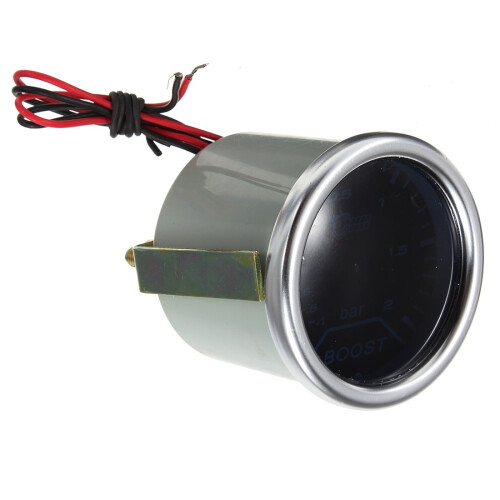 Novo Medidor de LED Turbo Boost 12V 2 Polegadas com Lente Fumada Universal 1