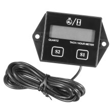 Nieuwe Motorfiets ATV LCD Digitale Toerenteller Urenmeter Gas Motor Spark Inductie