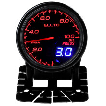 Nieuwe 12V 2 Inch 52 mm Oliedrukmeter Met Sensor 7 Kleur LED Getint Gezicht Universeel