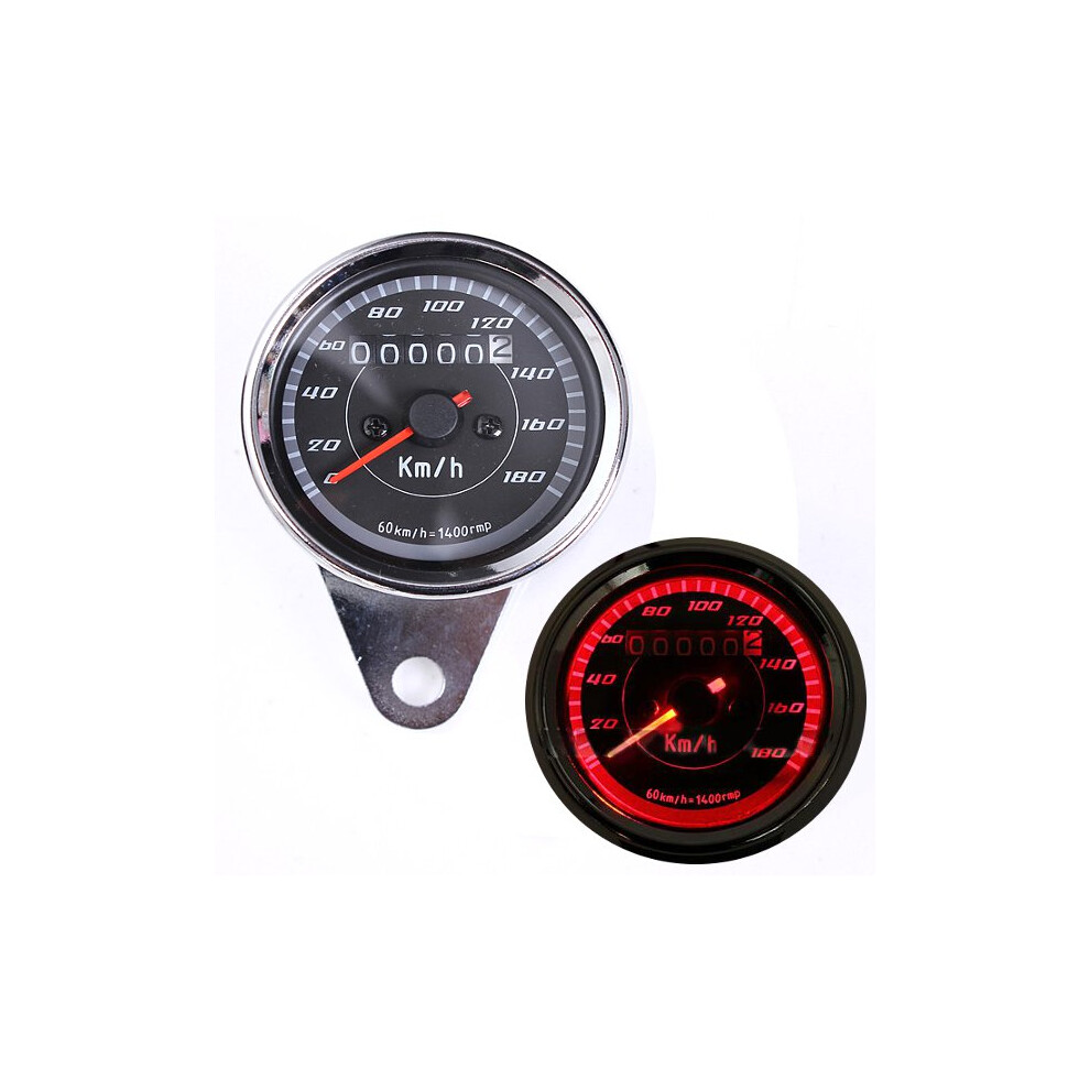 12V Universal Motorcycle Odometer Speedometer Gauge 762179047704