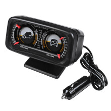 Nieuwe 12V Auto Twee-Buis Achtergrondverlichting Inclinometer Kompas Balansniveau Hellingsmeter