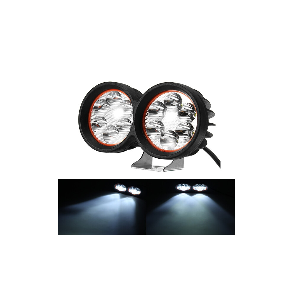 New 12-80V 1000Lm 40W Motor Bike Scooter Headlamp Bicycle Atv Spotlight Black/White 762179067153