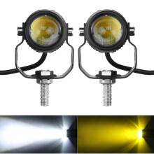 Neue 2er-Pack Motorrad Spotlicht LED Fahrlicht Nebelscheinwerfer Weiß Wasserdicht