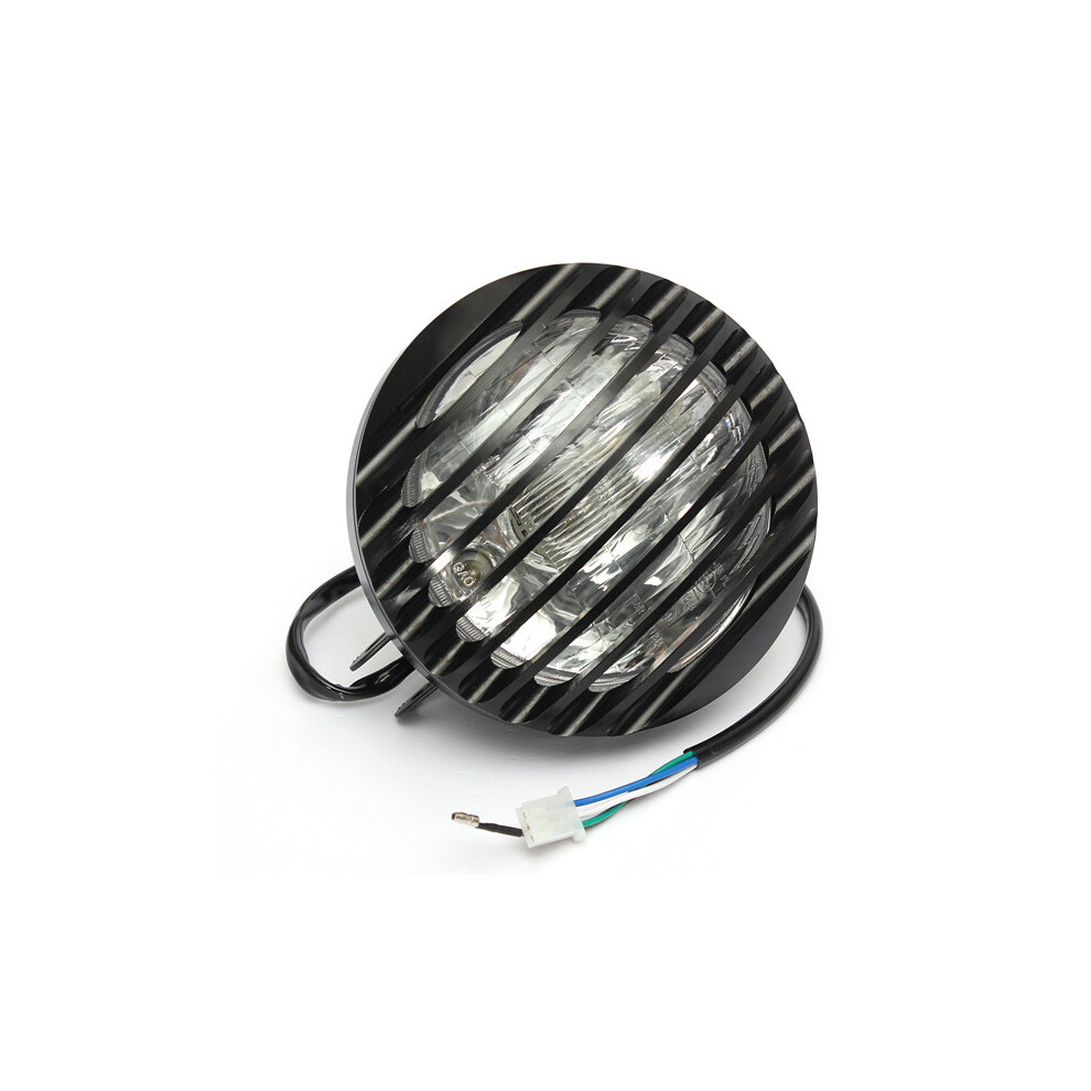 New 6Inch Motorcycle Autocycle Autobike Halogen Head For Harley Black/Light 762179094029