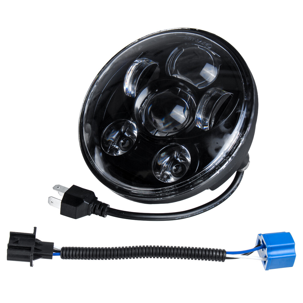 New 5.75 Inch H4 H13 Motorcycle Led Headlights Sealed Projector Hi-Lo Beam Head Lamp For Harley Light 762179086659