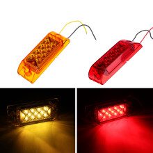 Nieuwe 12V 24V LED Trailer Achterste Zijmarkeringslamp Licht Auto Vrachtwagen Rood/Geel Universeel