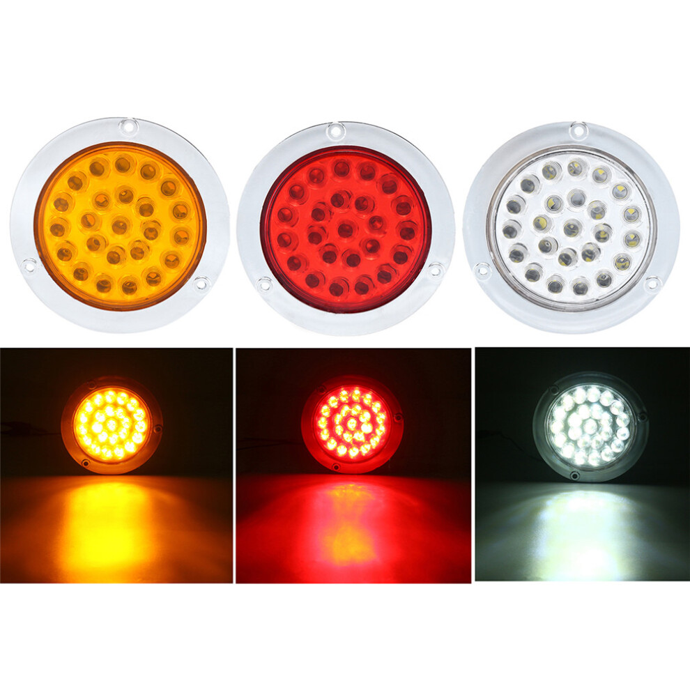24 Leds 10-30V Waterproof Indicator Stop Rear Tail For Motorcycle Car Atv Boats Light 762179043546
