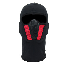 Nuova maschera per il viso da moto per uomini  casco da esterno  sport invernali  cappuccio per il collo  nero  rosso  grigio