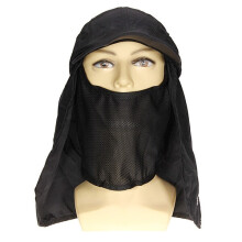 Nuovo cappello con visiera e copertura per il collo in rete per escursioni in moto