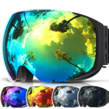 Neue COPOZZ Skibrille UV400 Anti-Beschlag Skifahren Männer Frauen Snowboard Winddichte Brille