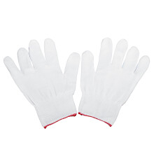 Neue 12 Paar Nylon-Sicherheitsbeschichtung Weiße Arbeits-Handschuhe Bauarbeiter Griff Schutzabdeckung