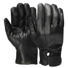 Nieuwe Heren Leren Volledige Vinger Handschoenen Winter Warm Motor Rij Black Waterdicht