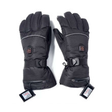 Neue 3. 7 V wiederaufladbare temperaturverstellbare elektrische beheizte Handschuhe zum Reiten und Skifahren in Schwarz