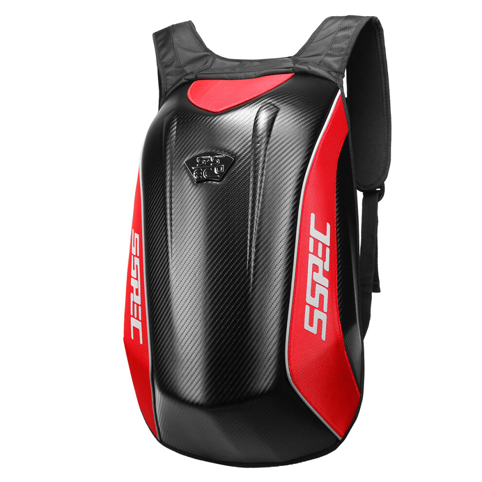 New Motorcycle Helmet Backpack Motocross Riding Racing Storage Bag Carbon Fiber 762179096412