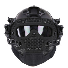 Casco protector de cara completa New WoSporT para motocicleta entrenamiento militar táctico