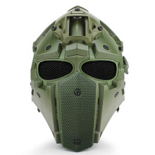 Casco táctico militar ajustable multifuncional para motocicleta motocross anti-shock + ventilador + máscara + gafas