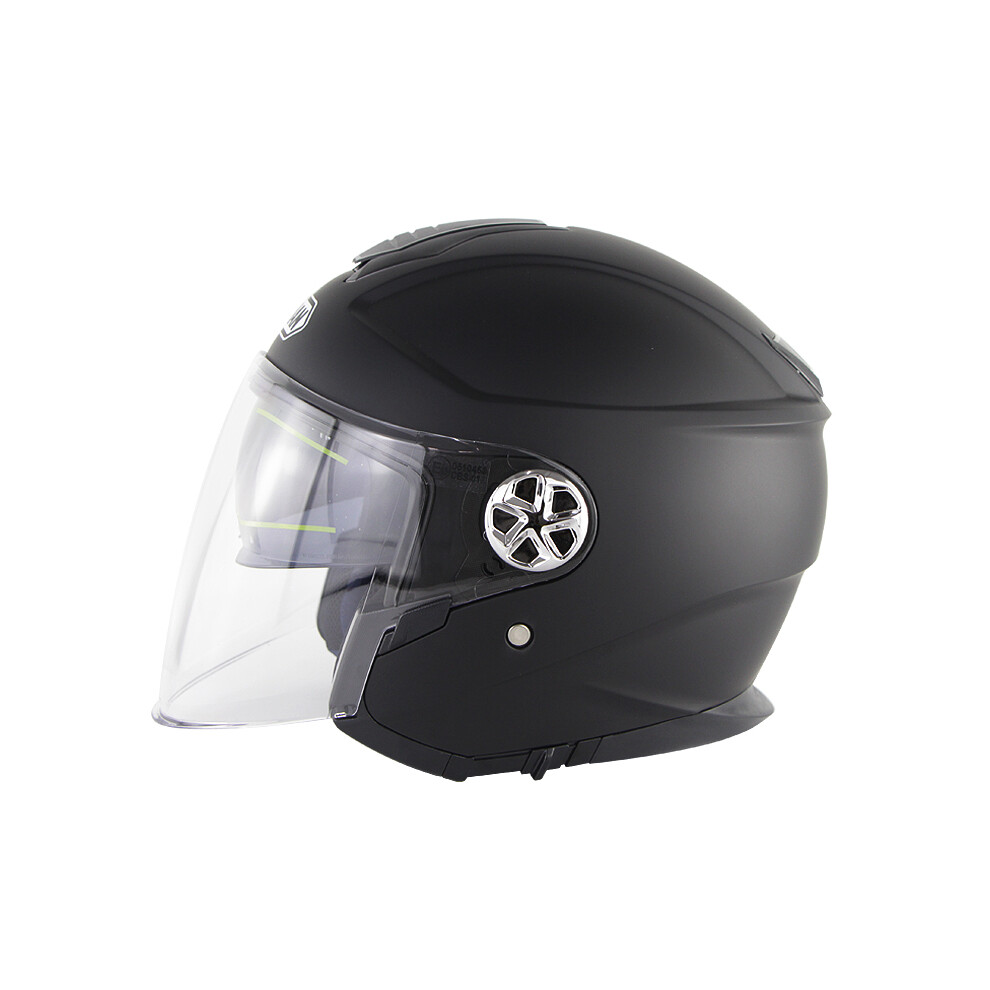 New Soman Sm519 Ece Double Lens Motorcycle Half Face Helmet 762179095897