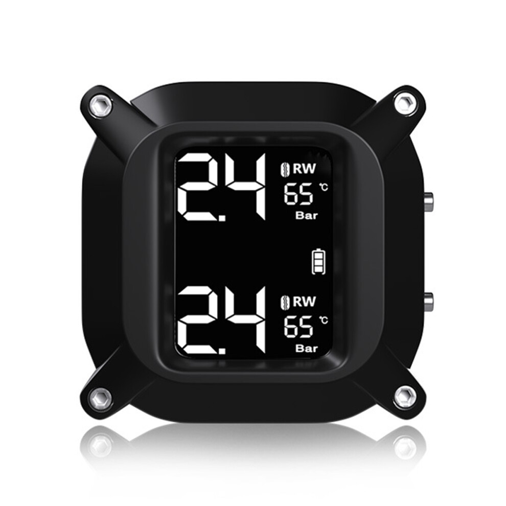 New M6 Lcd Display Motorcycle Real Time Tire Pressure Monitor System Waterproof Tpms Wireless External Wi Sensors Motor Fat Bike Bicycle Au 762179088837