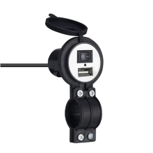 Neues 12 V-24 V 2. 1A Schnelllade-USB-Ladegerät wasserdicht Motorrad universell sicher mit Schalter