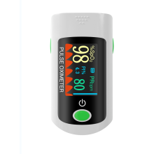 BOXYM X1805 Oximetro da dito con pinza, monitor della frequenza cardiaca, display OLED HD, SpO2, PR, ossigeno nel sangue, monitor di saturazione
