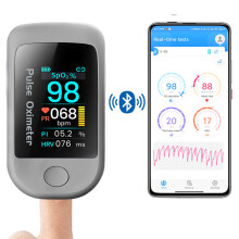 Boxym Smart bluetooth 5.1 Vingerpulsoximeter HRV Hartslagvariabiliteitsmeter Monitor APP Controle Gegevensregistratie Oximetro De Dedo Ondersteun