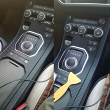 Car-Styling 3D 5D Carbonfaser Auto Innenraum Mittelkonsole Farbwechsel Verklebung Aufkleber für Land Rover Range Rover Evoque Rechtslenker