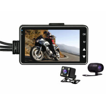 Neue 3. 0-Zoll 1080 HD wasserdichte Motorrad-Nachtsicht-Dualkamera DVR Motor Dash Cam mit spezieller Dual-Track-Front- und Rückkamera für Motorrad