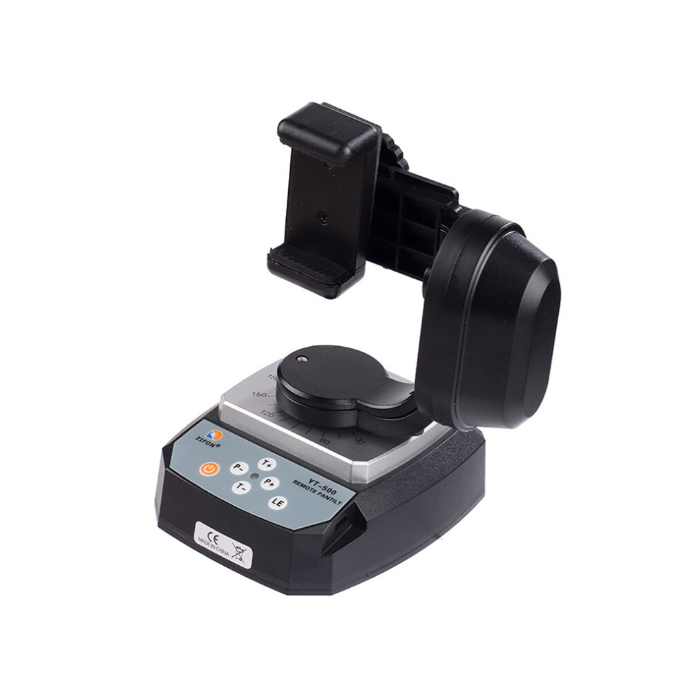 Zifon Yt-500 Automatic Remote Control Pan Tilt Motorized Rotating Video Tripod Head Max Load 500G For Iphone 7/7 Plus/6/6 Plus/6S Smartphone 8282775958751