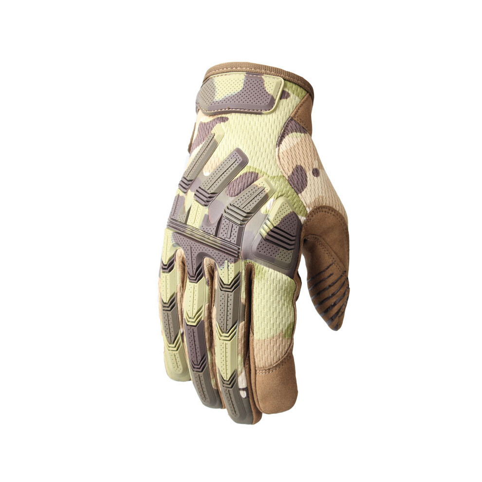 Outdoor Sports Gloves B39 Full Finger Tactical Military Gloves Motorcycle Bike Anti-Skid Protection Glove Screen Touch Gloves Black 810651033278