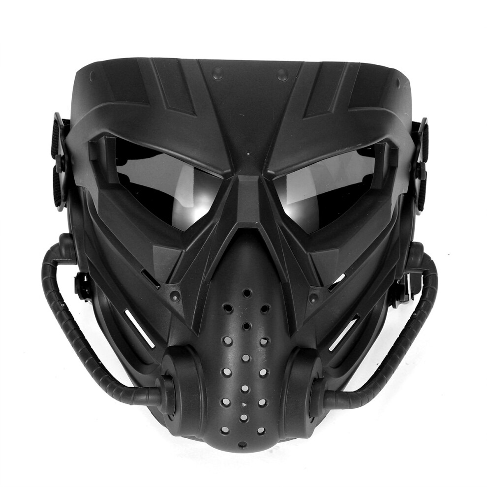 New Airsoft Paintball Hunting Mask Tactical Combat Full Face Mask Motorcycle Helmet Mask Motocross Goggle Military War Game Protective Face