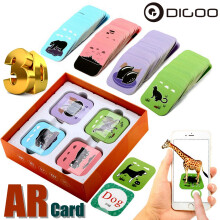 Digoo BB - CQ1 AR Bildungskarte 108 Teile Frühes Lernen Interaktives Bildungs - Spielzeug für Kinder 3D