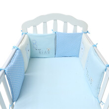 6PC Set Paracolpi per Letto Bambino in Cotone Morbido Sicurezza per Neonati e Bambini Piccoli Protezione per Lettino