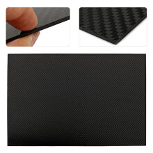400x500mm Zwarte Koolstofvezelplaat Paneel 3K Twill Weave Matte Voertuig DIY Koolstofvezel Bord