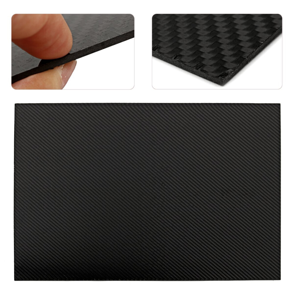 400X500mm Carbon Fiber Plate Sheet Panel 3K Twill Weave Matte Vehicle Diy Carbon Fiber Board Black 6900042759482