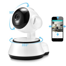 Xiaovv Q6S Slimme 360 PTZ Panoramische 720P Wifi Babyfoon H.264 ONVIF Twee - Weg Audio Beveiligings IP Camera Met Bewegingsdetectie Nachtzicht