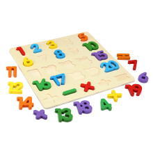 1 Set Gioco in wood Puzzle con Maniglia Giocattolo Lettere dell'Alfabeto Numeri Bambini Piccoli Giocattoli per Apprendimento Precoce Regalo