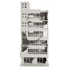 Schaal 1/144 Witte Strijdhoek Verwoest Gebouw Model Voor Hu decoration