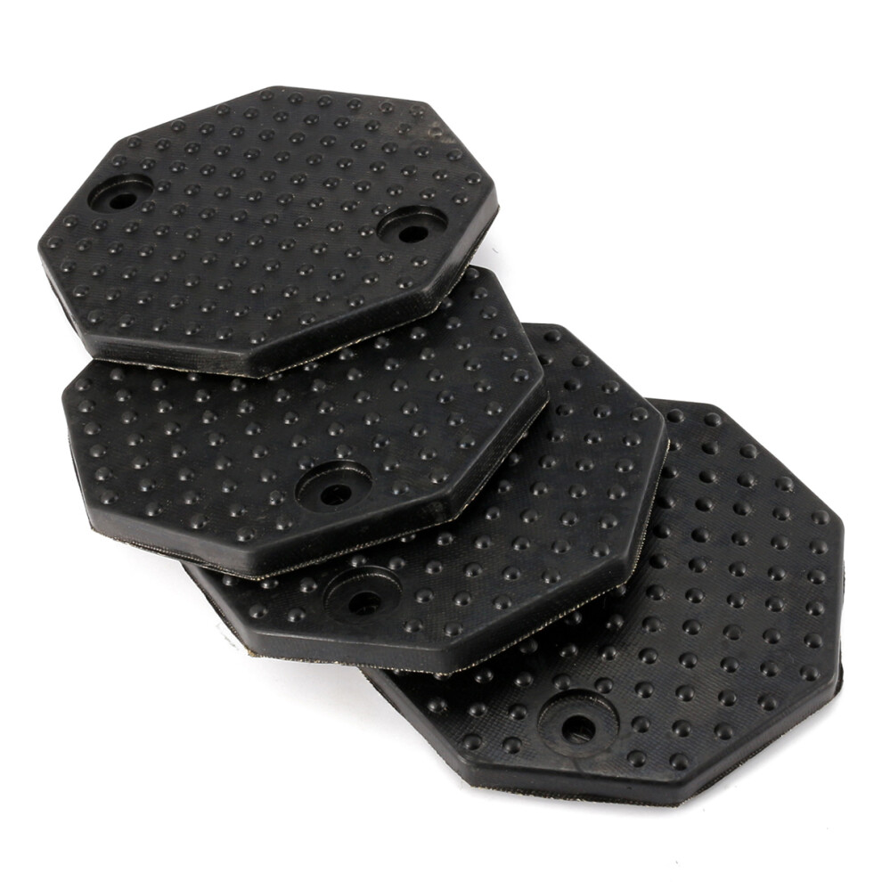 4Pcs Octagon Rubber Arm Car Lift Tray Pad Accessories For Car Truck Substantial Rubber Mat Black 6900615977503