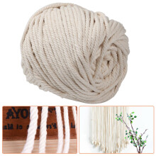 Cordino di cotone beige naturale filo ritorto corda per lavori manuali macramè