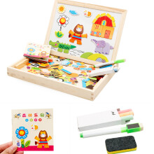 Happy Farm/Forest Paradise Tavola Magnetica per Disegnare in wood per Apprendimento Precoce Giocattoli Fai da Te