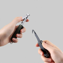 Nextool Cesoie per Unghie in steel Inossidabile con Coltello Pieghevole e Gancio Cesoie per Unghie delle Mani e dei Piedi con Portachiavi di X