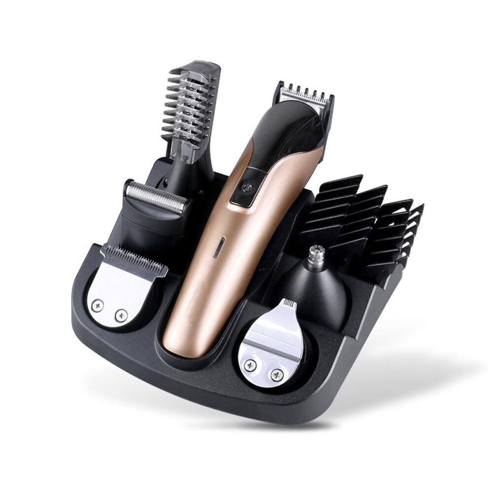 Portable 6 in 1 Multifunctional Hair Clipper Electric Cordless Mini Hair Trimmer Pro Hair Cutting Machine Beard Trimer - EU Plug