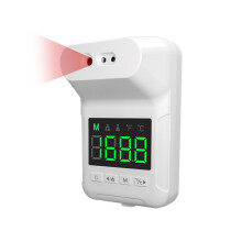 K3S Contactless Electronic Infrared Body Object Thermometer Wall-Mounted Fixed Temperature Infrared Forehead Thermometer