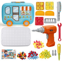 Kinder Elektroschrauber Spielzeug DIY Montage Puzzle Set Bildungs-Spielzeug Geschenk