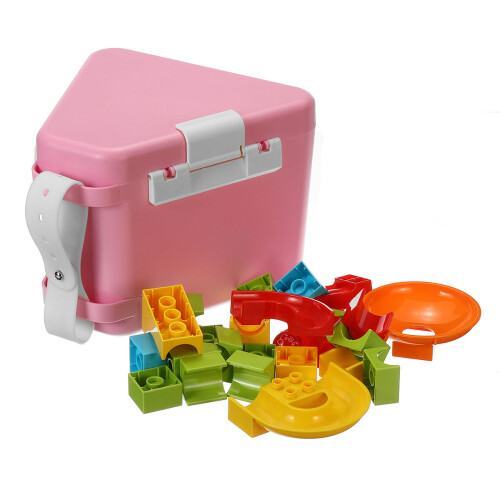 Kinderen DIY Loop Bouwstenen Constructie Speelgoed Puzzel Racebaan Opbergdoos 1