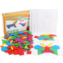 175PCS Houten Puzzelblokken Montessori Speelgoed Vroegonderwijs Leerlingen Kerstcadeau