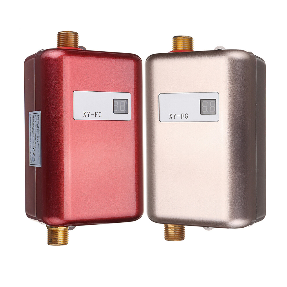 220V 3.8Kw Lcd Electric Tankless Instant Hot Water Heater For Bathroom Kitchen Sink Faucet 6212800861369